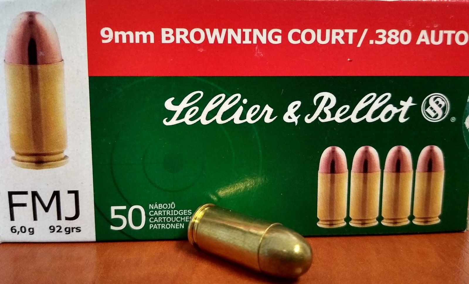 9x17 (380 Auto, 9mm Browning) S&B FMJ