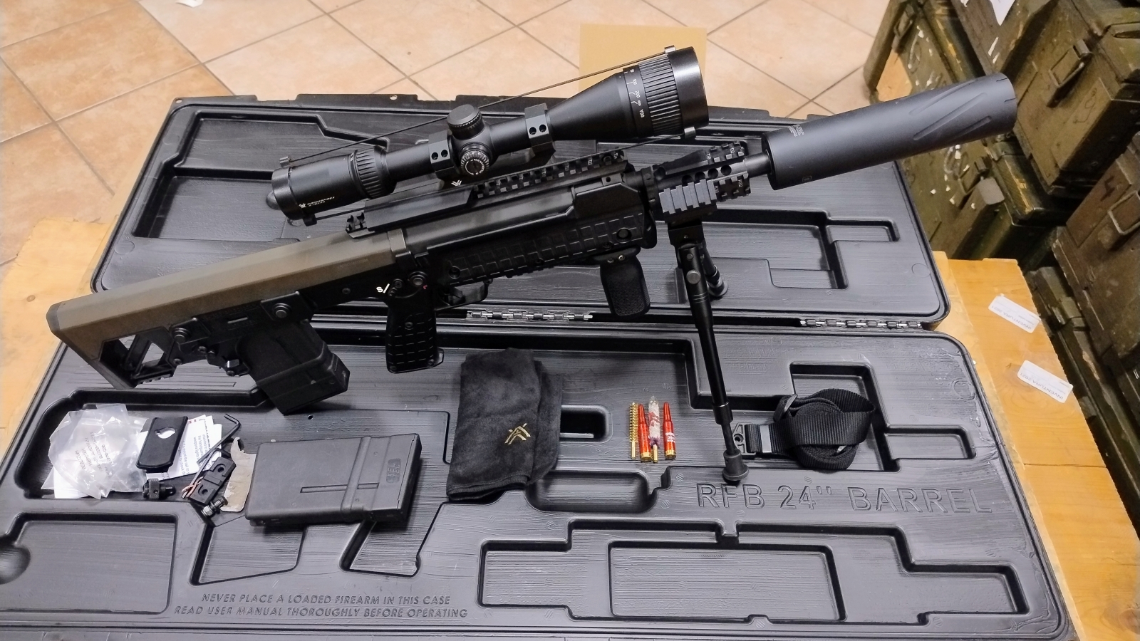 Kel-Tec RFB kal. 308 Win lufa 18" FULL ZESTAW Z OPTYKĄ, DWÓJNOGIEM I TŁUMIKIEM KOMIS- REZERWACJA
