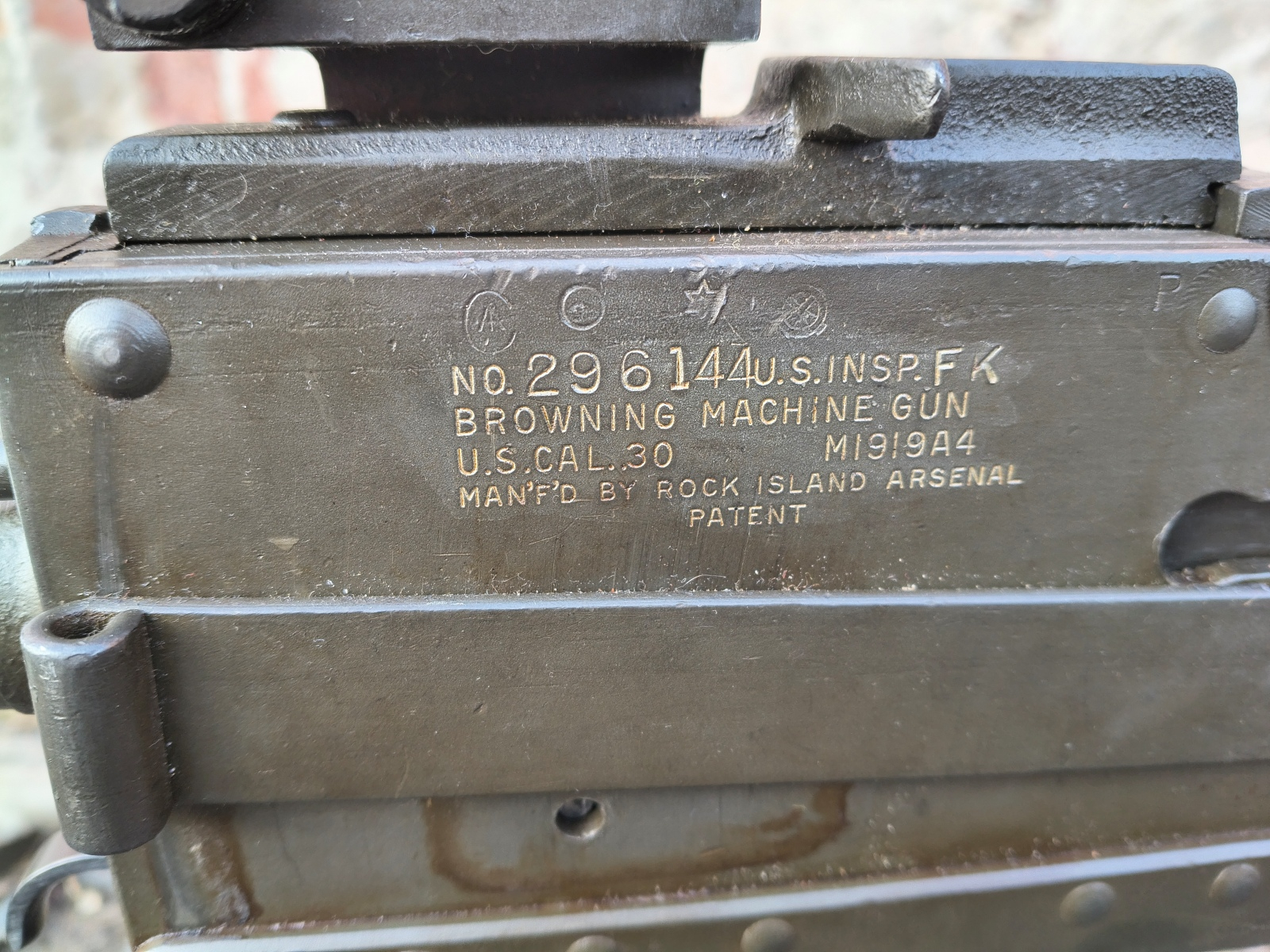 Browning M1919A4 1943/1944r z lawetą M2 - PROMOCJA PANI Z EWIDENCJI (BYŁO 35.000)