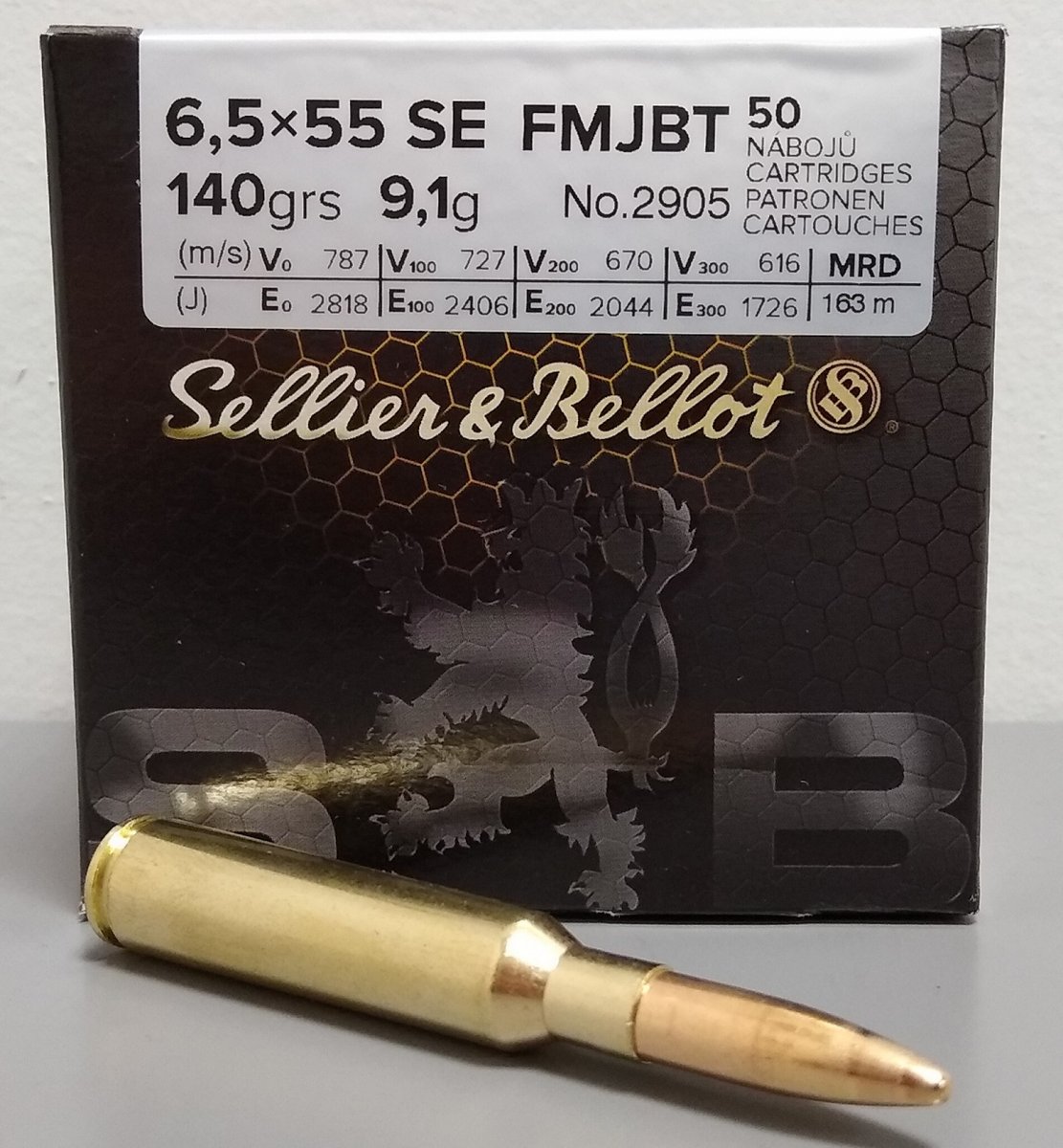 6,5x55SE S&B FMJ 9,1g