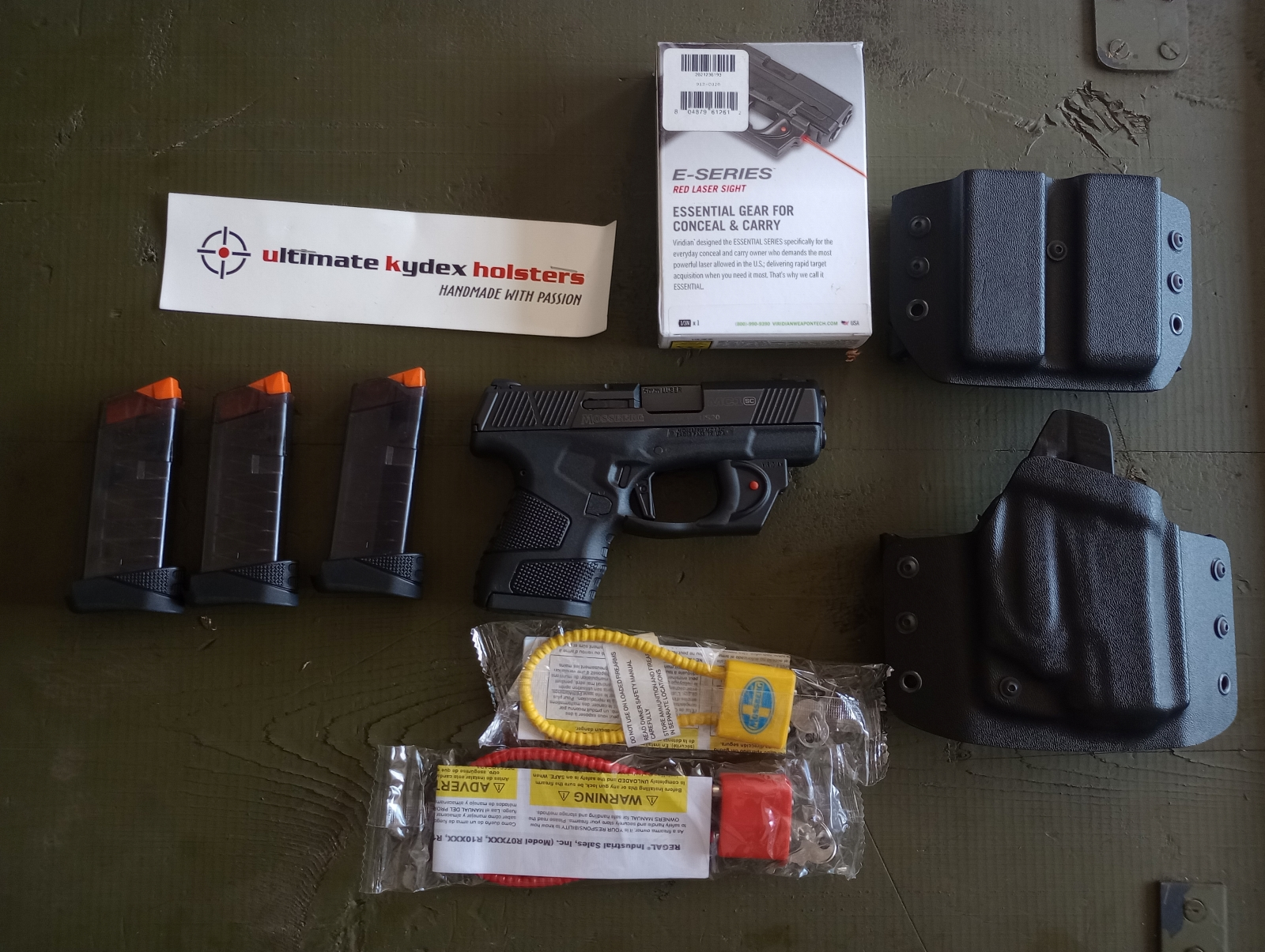 Mossberg MC1 SC MS kal. 9x19 plus laser plus akcesoria