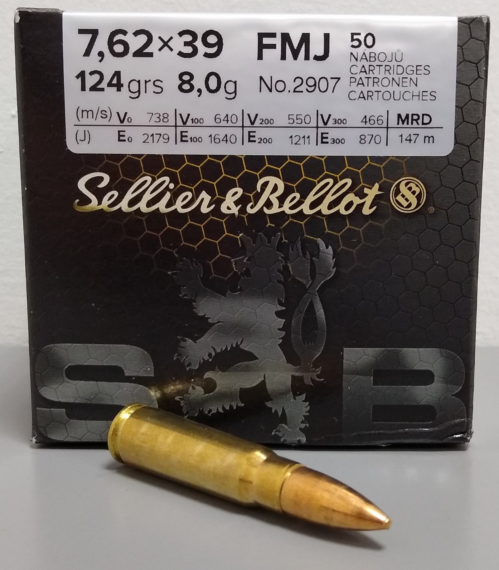 7,62x39 S&B FMJ 8,0g