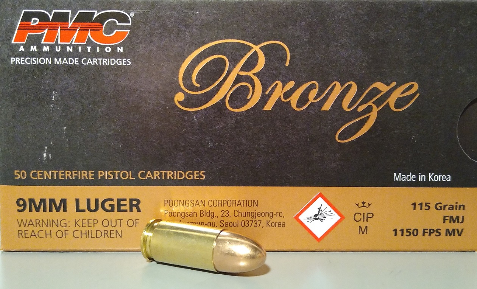9x19 Luger PMC FMJ